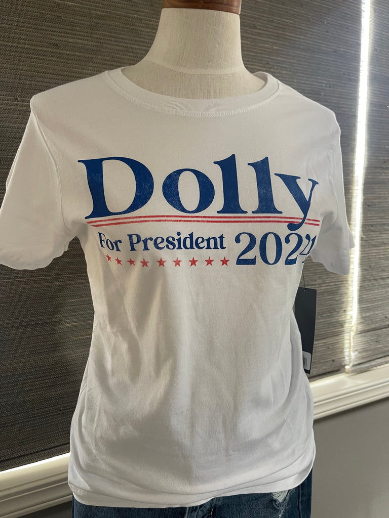 ‘Dolly for President’ Short Sleeve Crew tee