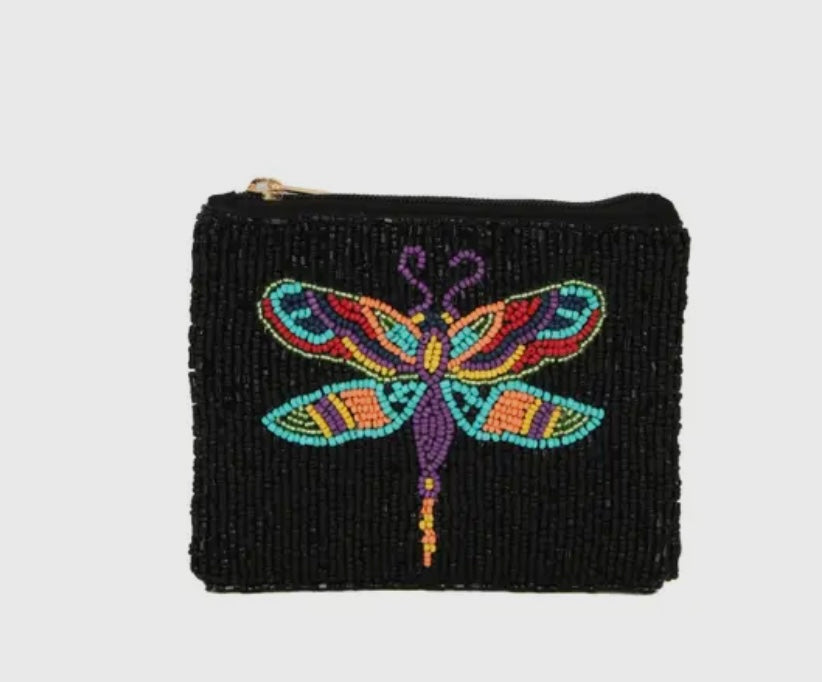 Fully beaded coin purses