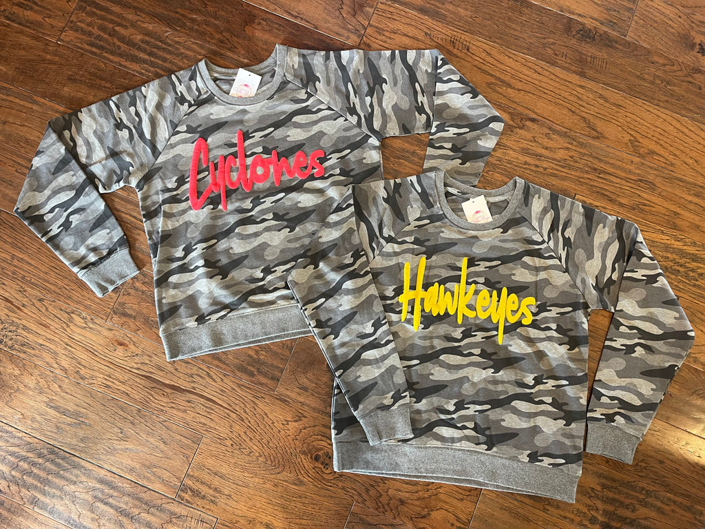 Custom Grey Camo Cyclone Sweatshirt