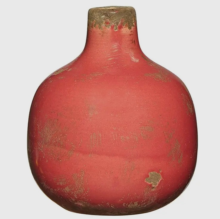 Red mini vase