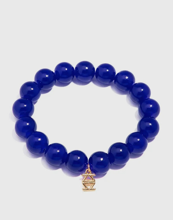 Glass bead stretch bracelets