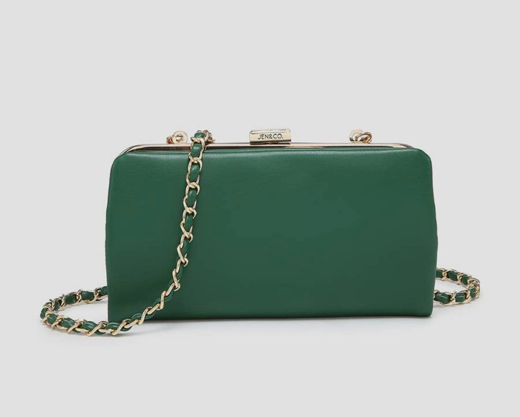 Green Sue Wallet Pouch Crossbody