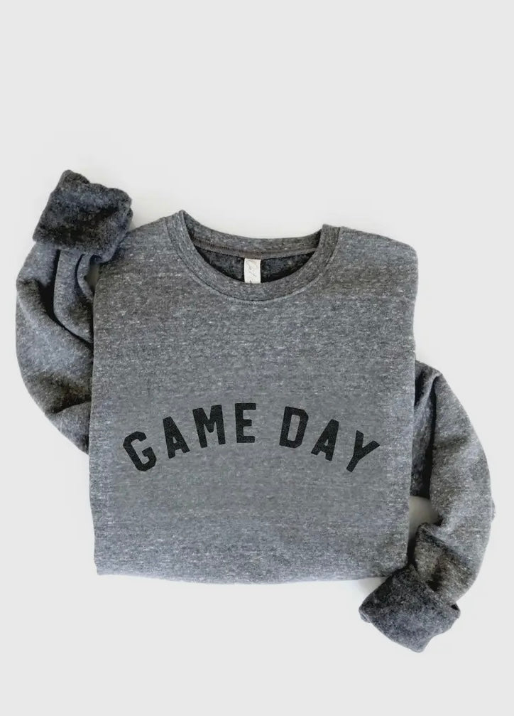 Gray/Black Game Day Graphic sweatshirt