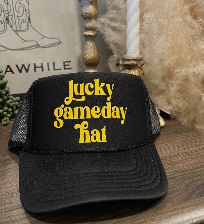 Black/gold Lucky GameDay Hat