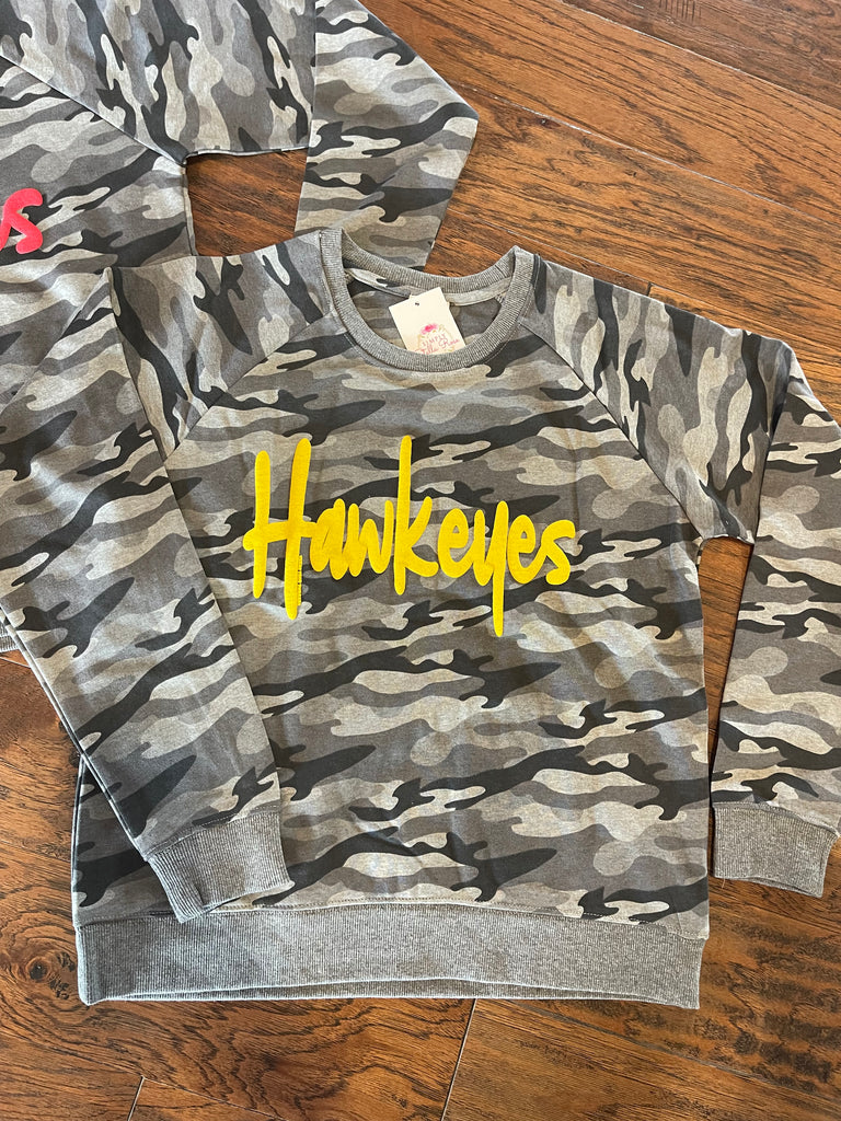 Custom Camo Iowa Hawkeyes sweatshirt