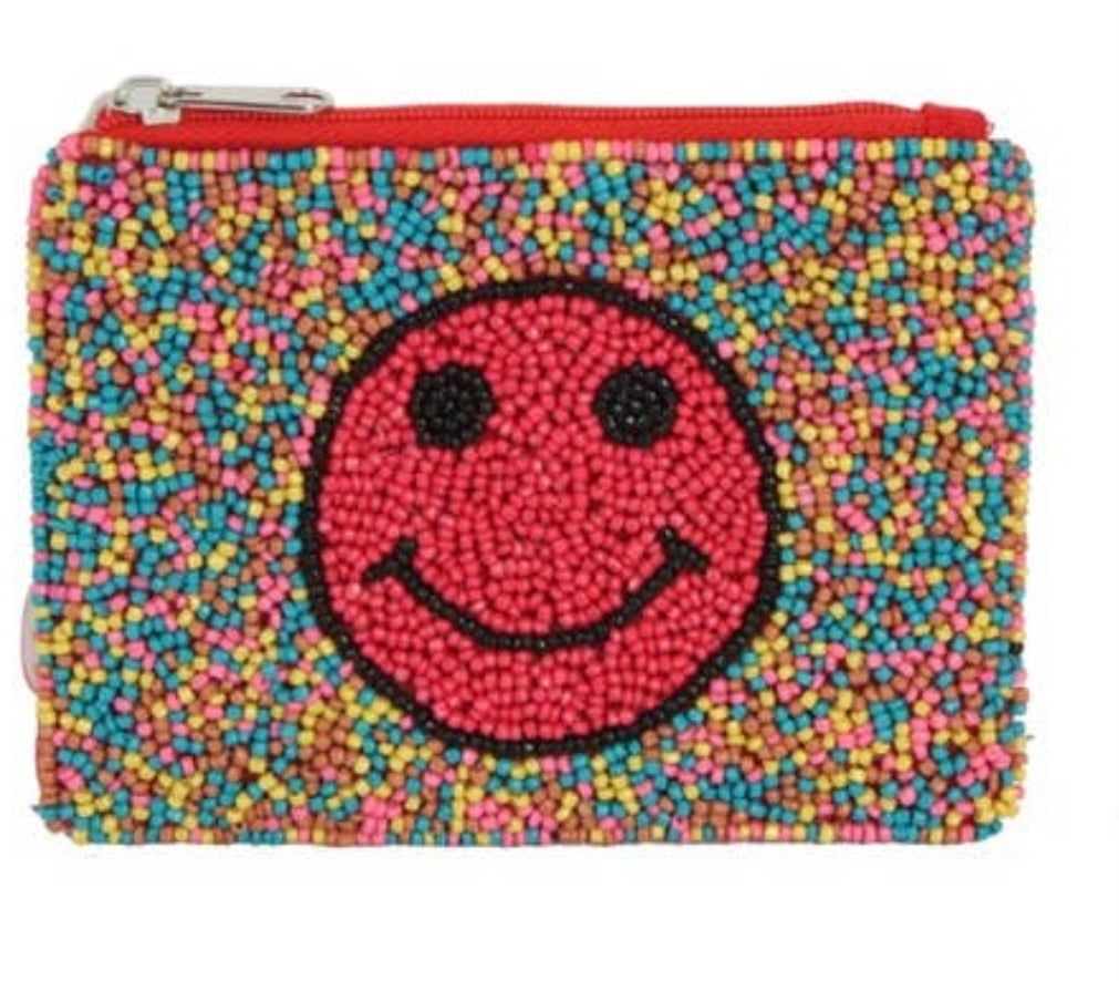 Fully beaded coin purses