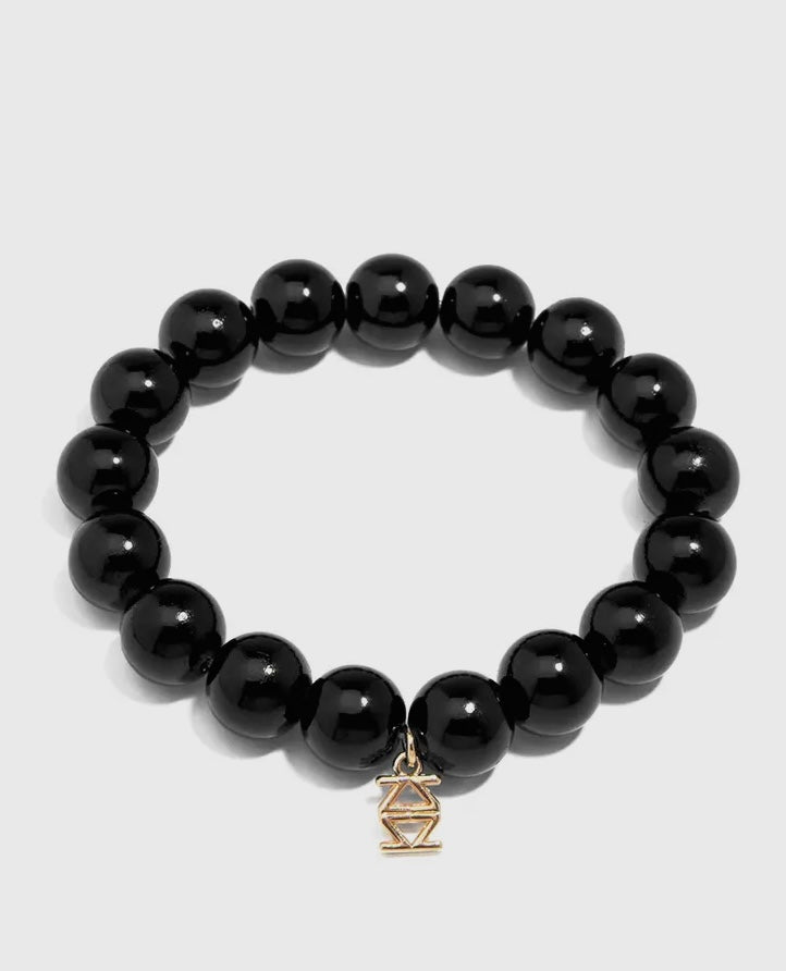 Glass bead stretch bracelets