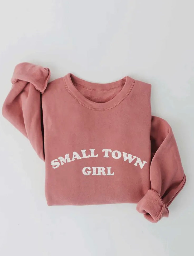 Small Town Girl Mauve Graphic Sweatshirt