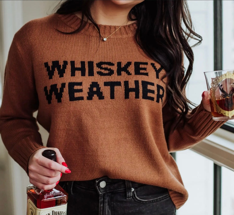 Brown Whiskey Weather Sweater