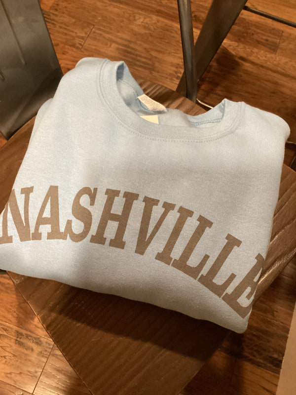 Light Blue Nashville Graphic Sweatshirt